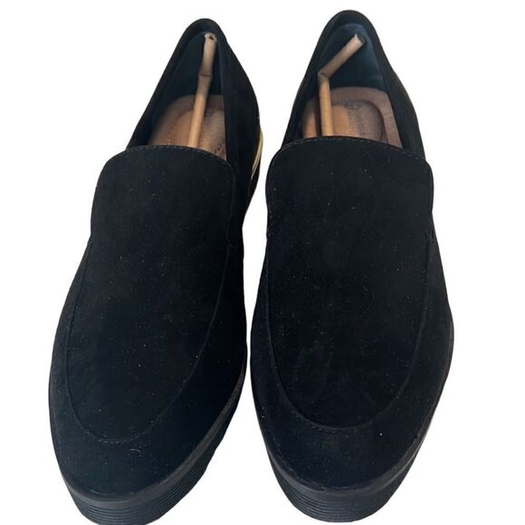 Giani Bernini Garreth Black Suede Leather Memory Foam Loafers Size 8.5 NIB - Picture 2 of 10